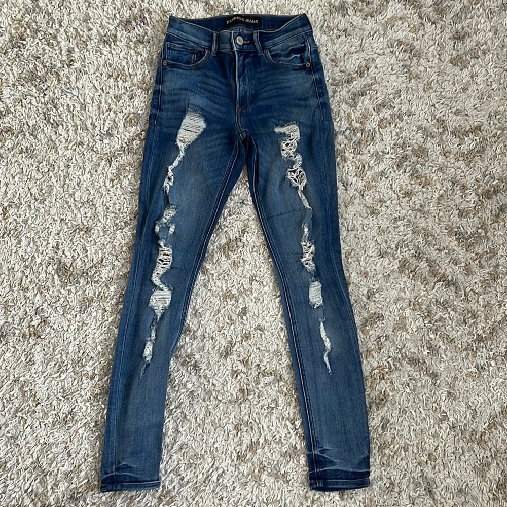 Express Jeans high rise size 00